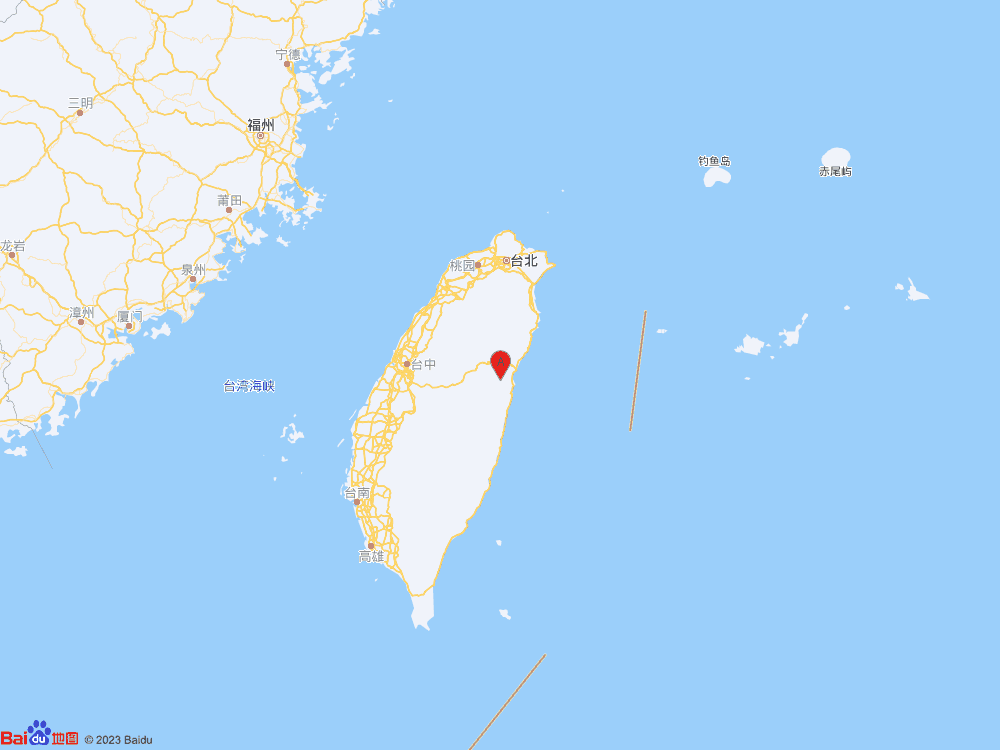 台湾花莲县发生4.1级地震